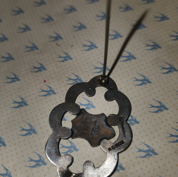 Early Canadian Souvenir Enamel Sterling Concordia Salus Montreal Pin Brooch - Picture 6 of 8